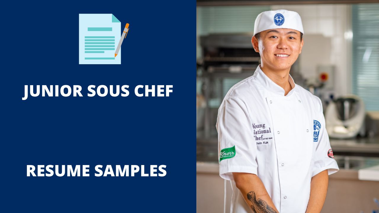 Junior Sous Chef Resume Sample