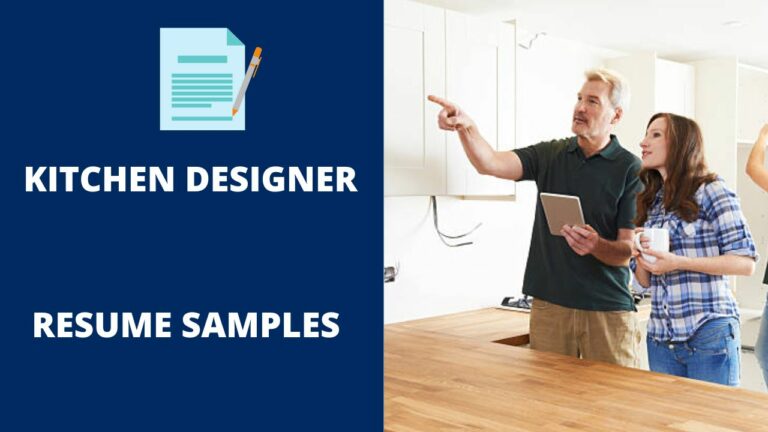 kitchen designer resume samples