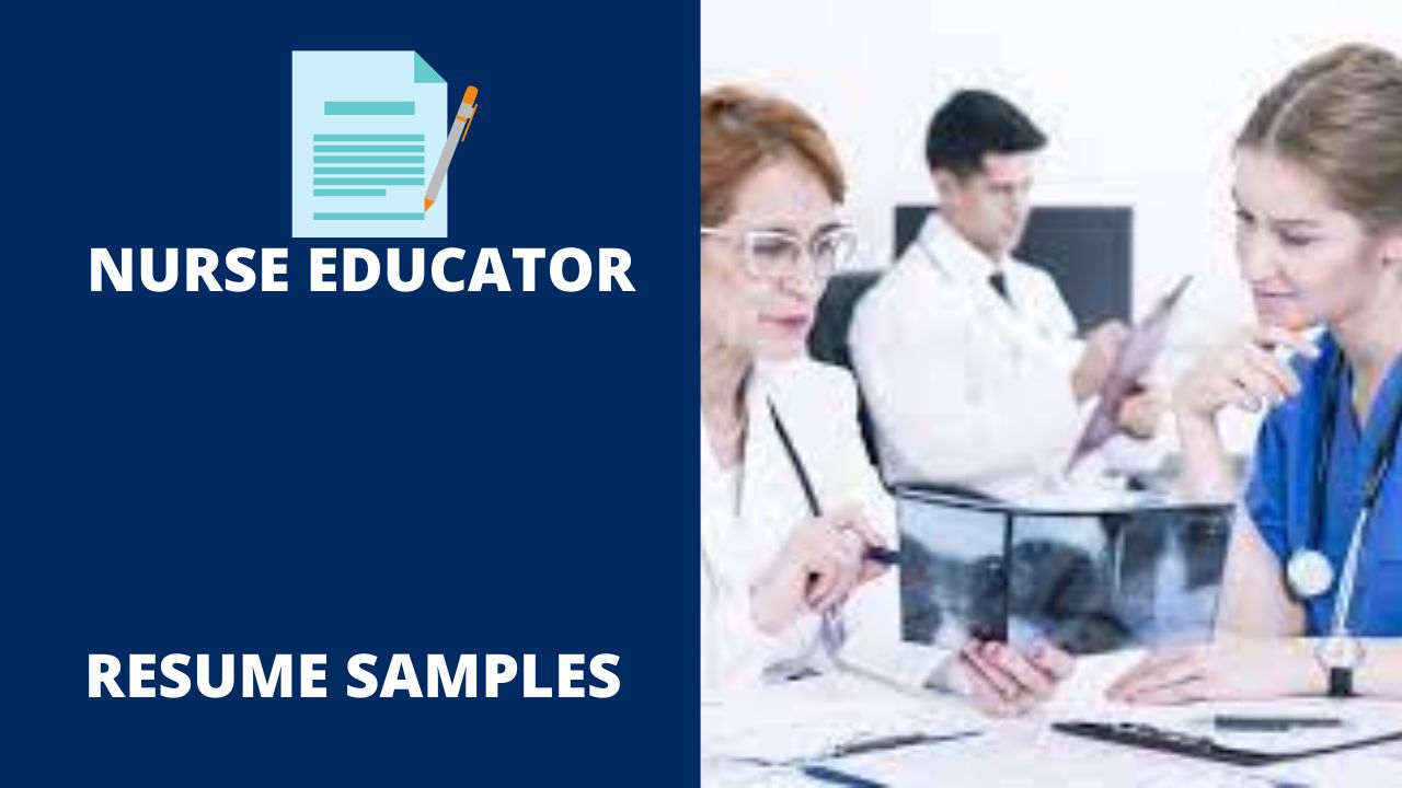 sample resume for nurse educator position