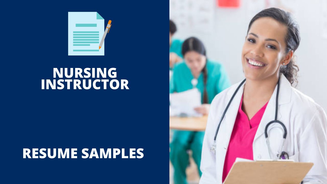 Nursing Instructor Resume Sample