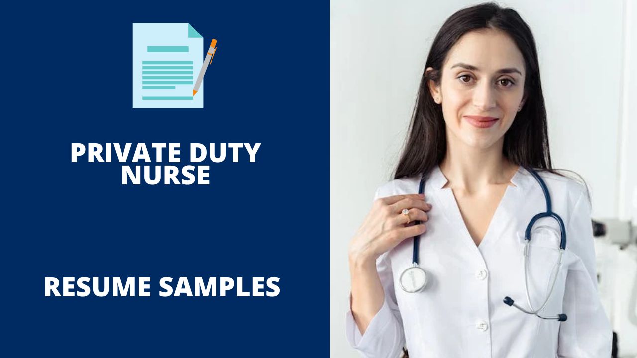 sample resume for private duty nurse